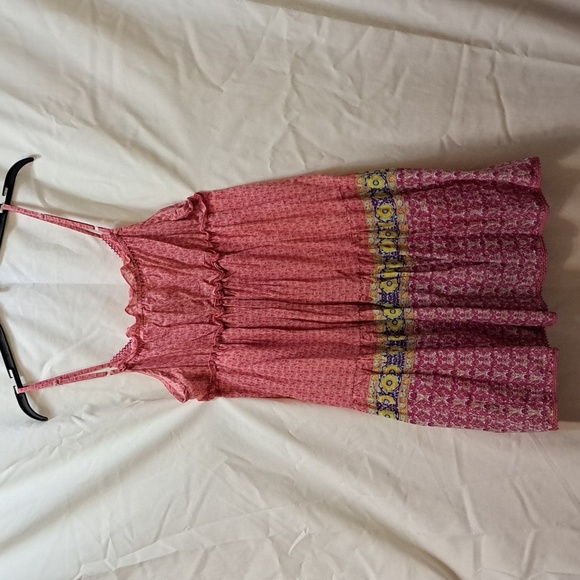 NWT Womens Derek Heart Cotton Cute Boho Floral Baby Doll Dress Sz L - Picture 4 of 9